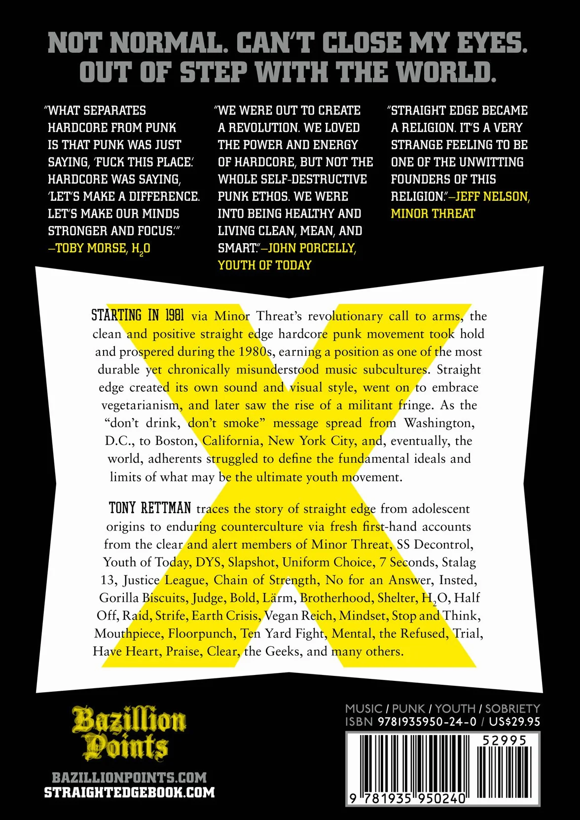 Straight Edge: A Clear-headed Hardcore Punk History