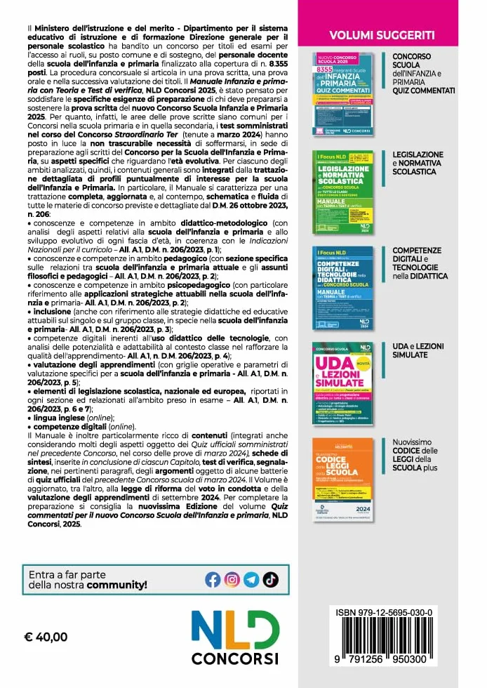 Manuale infanzia e primaria con teoria e test di verifica per il nuovo concorso scuola Infanzia e primaria 2025. Nuova ediz.