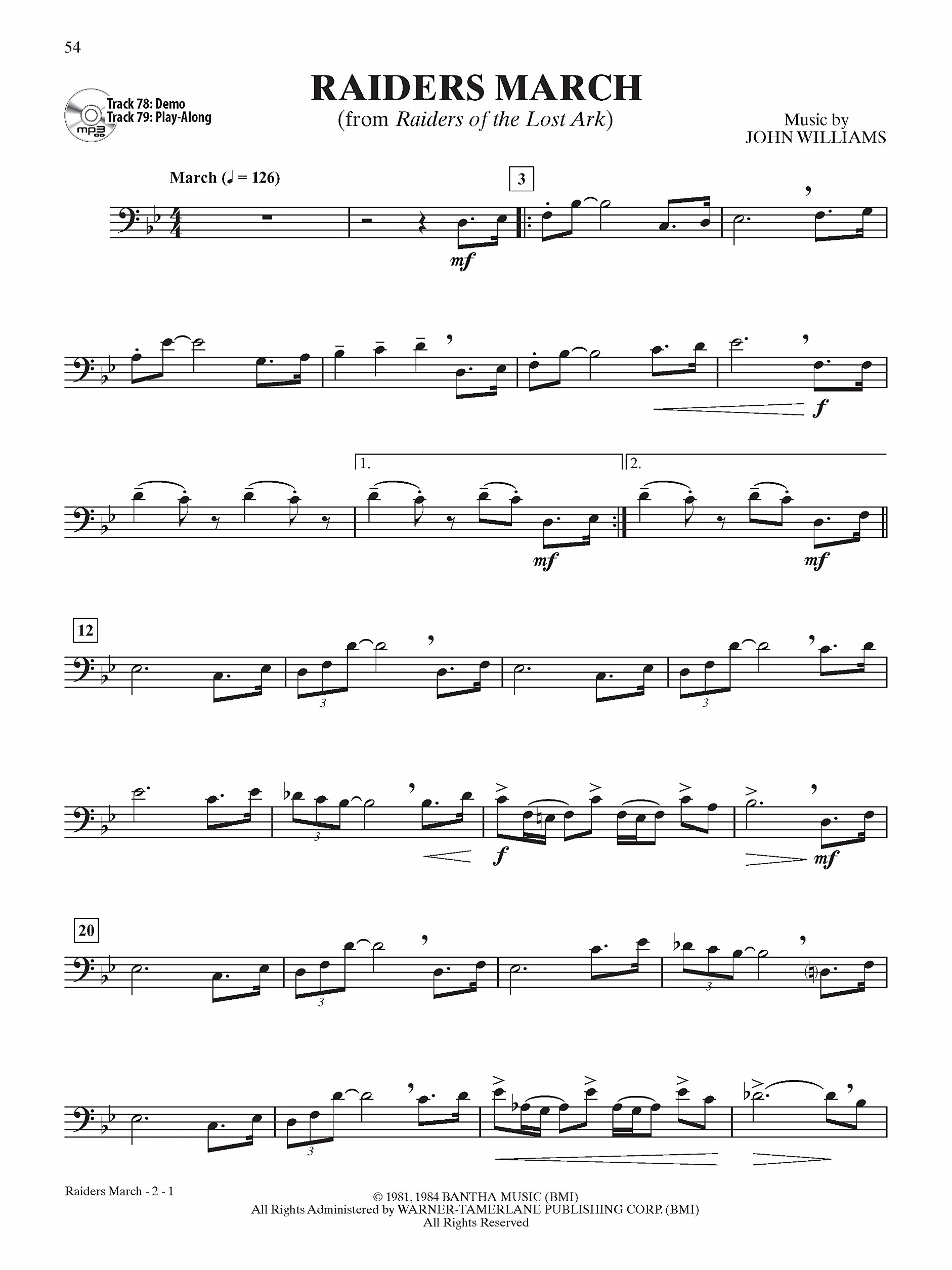 Ultimate Movie Instrumental Solos: Trombone, Level 2-3