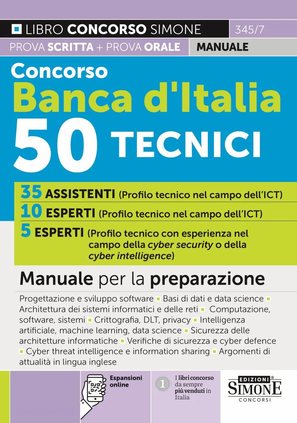 Concorso Banca d'Italia 50 Tecnici - Manuale per la preparazione