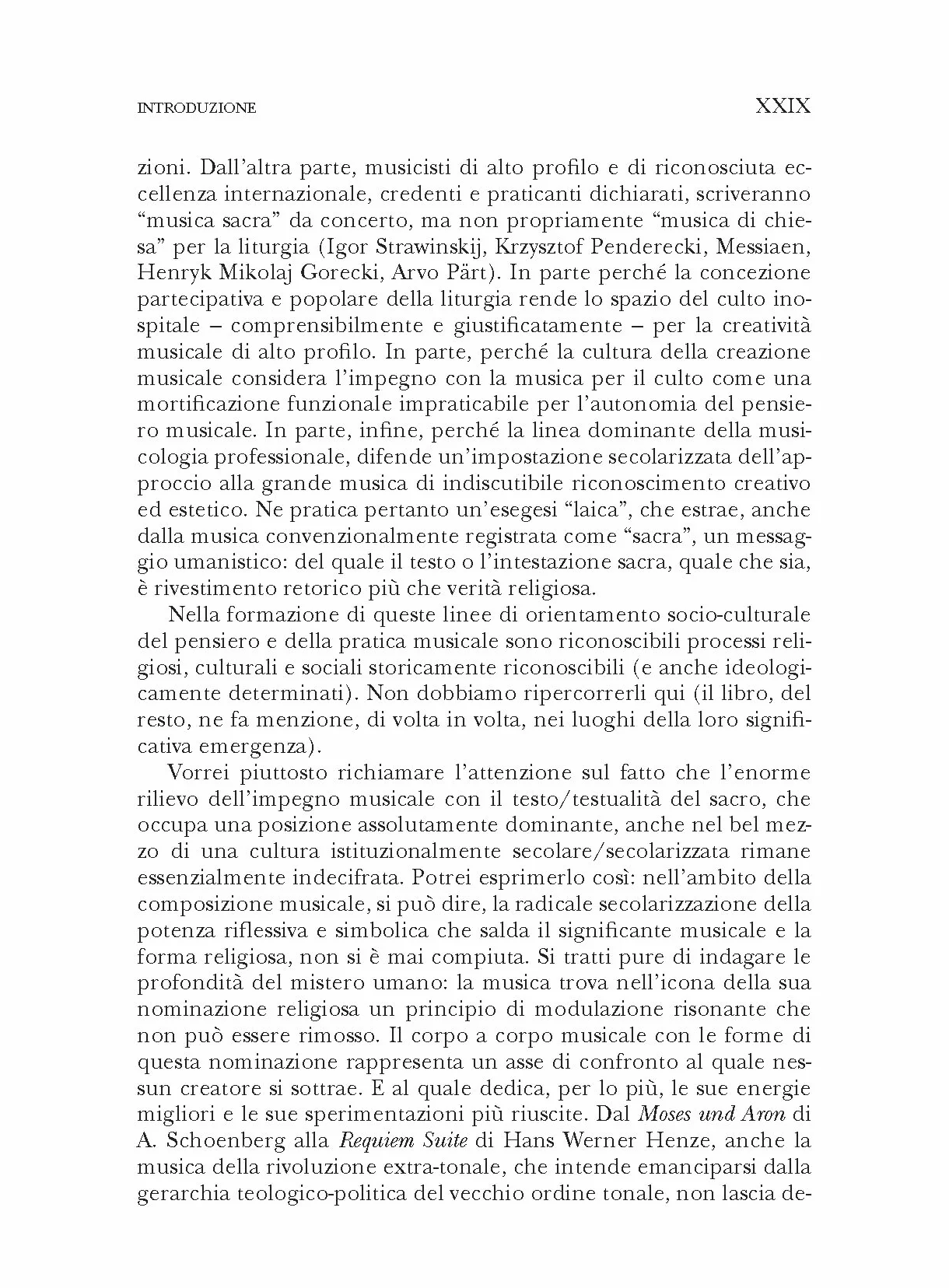 Canone musicale del sentire