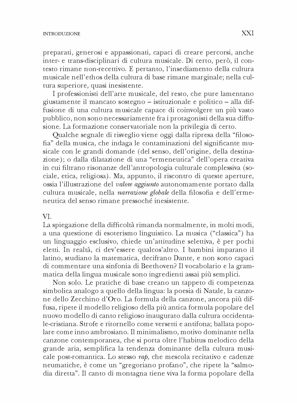 Canone musicale del sentire