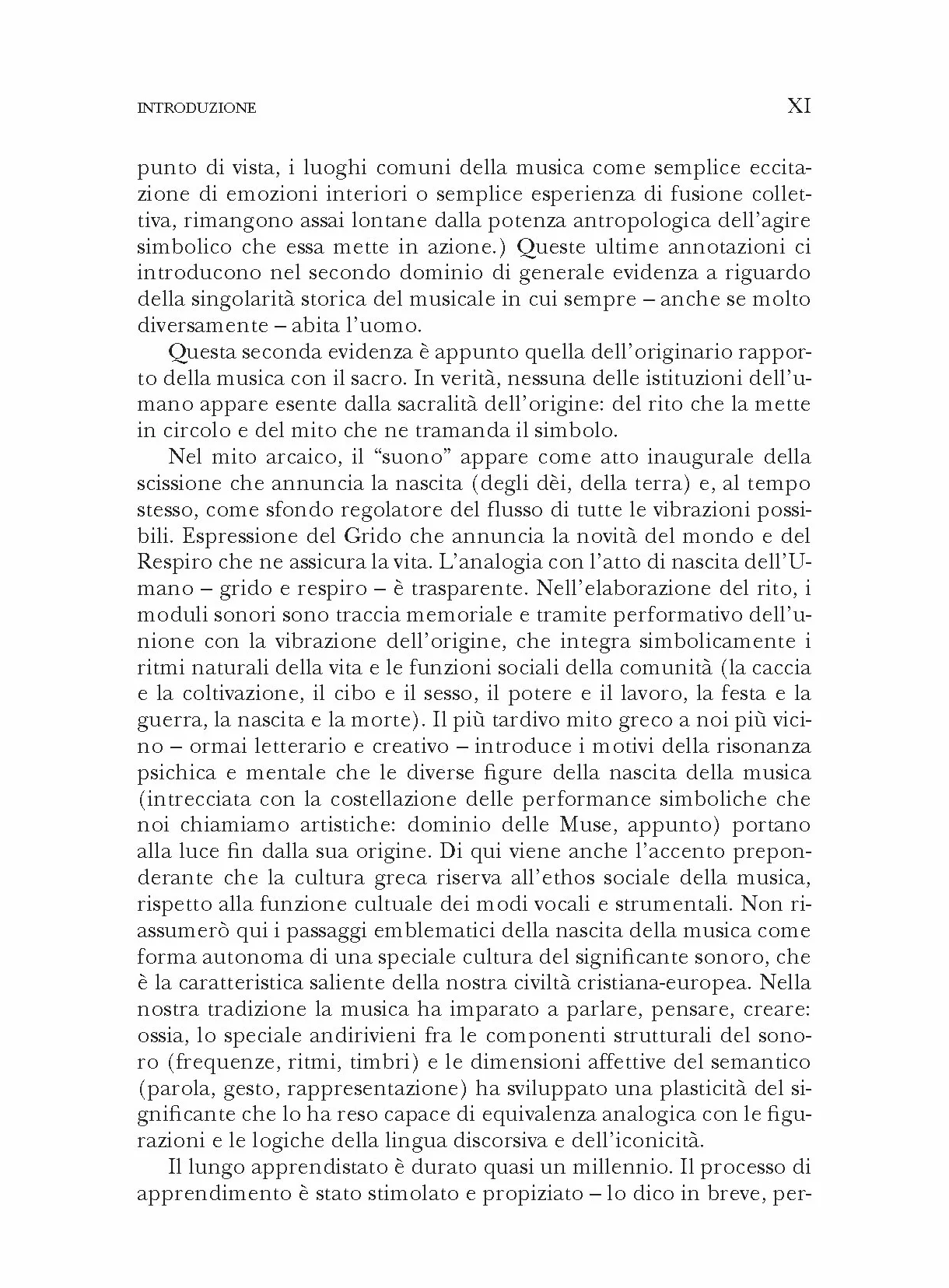 Canone musicale del sentire