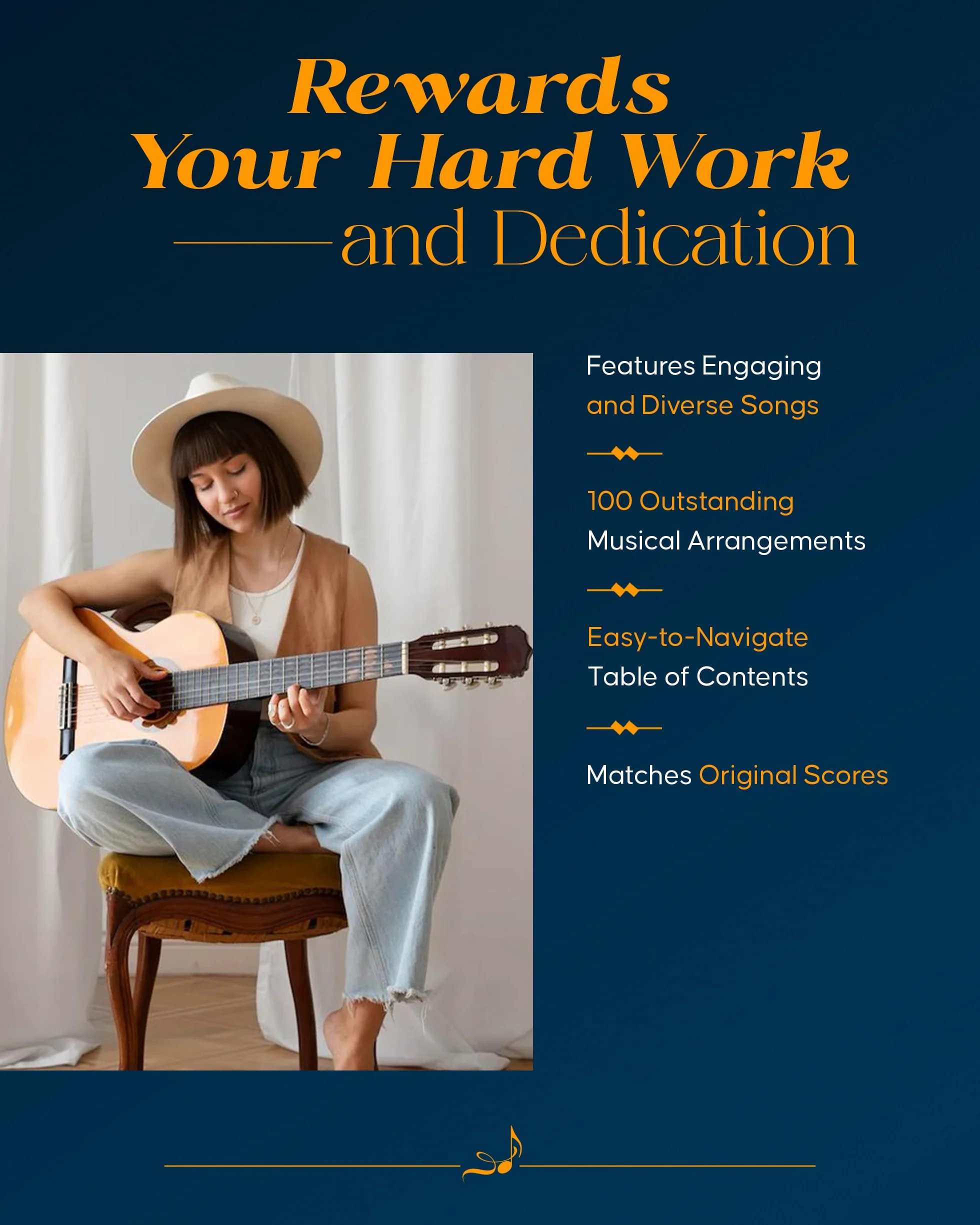 100 Most Popular Songs for Fingerpicking Guitar | Libro per chitarra fingerstyle con 100 arrangiamenti solisti in TAB e notazione standard per chitarristi principianti e intermedi