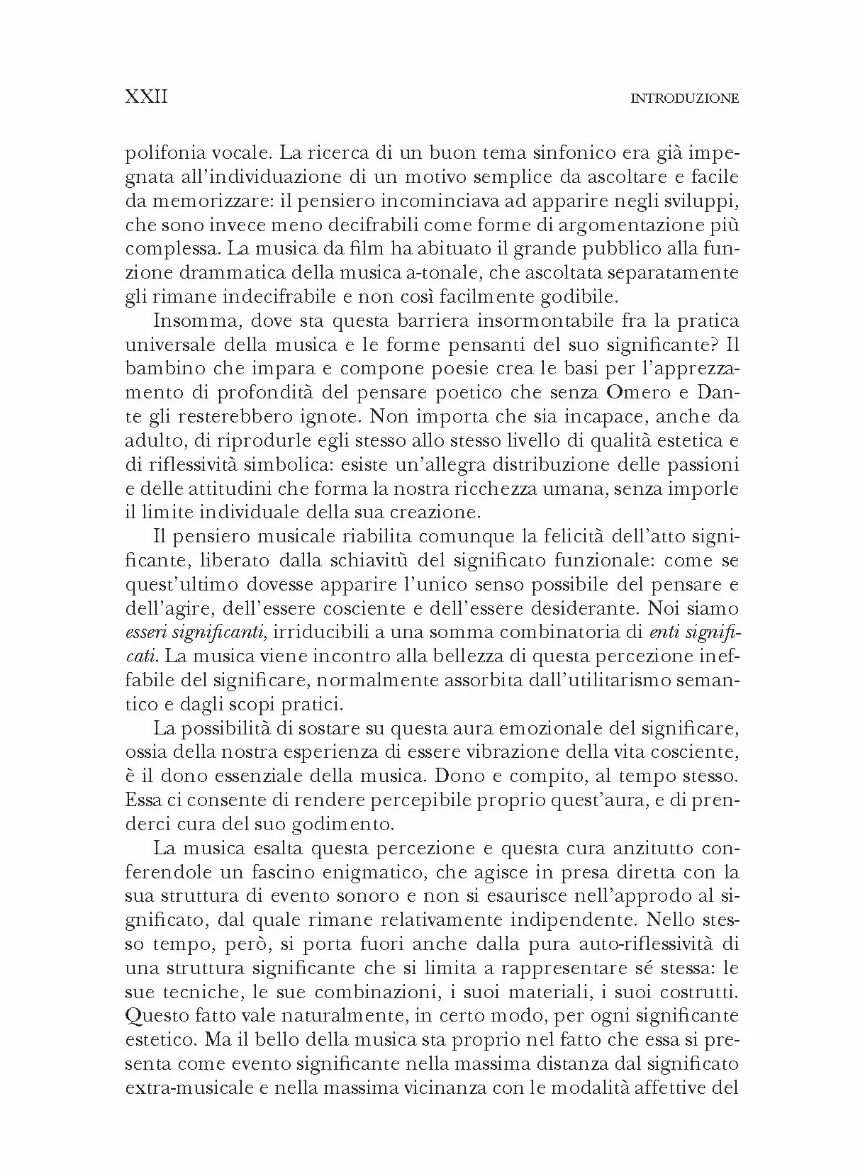 Canone musicale del sentire