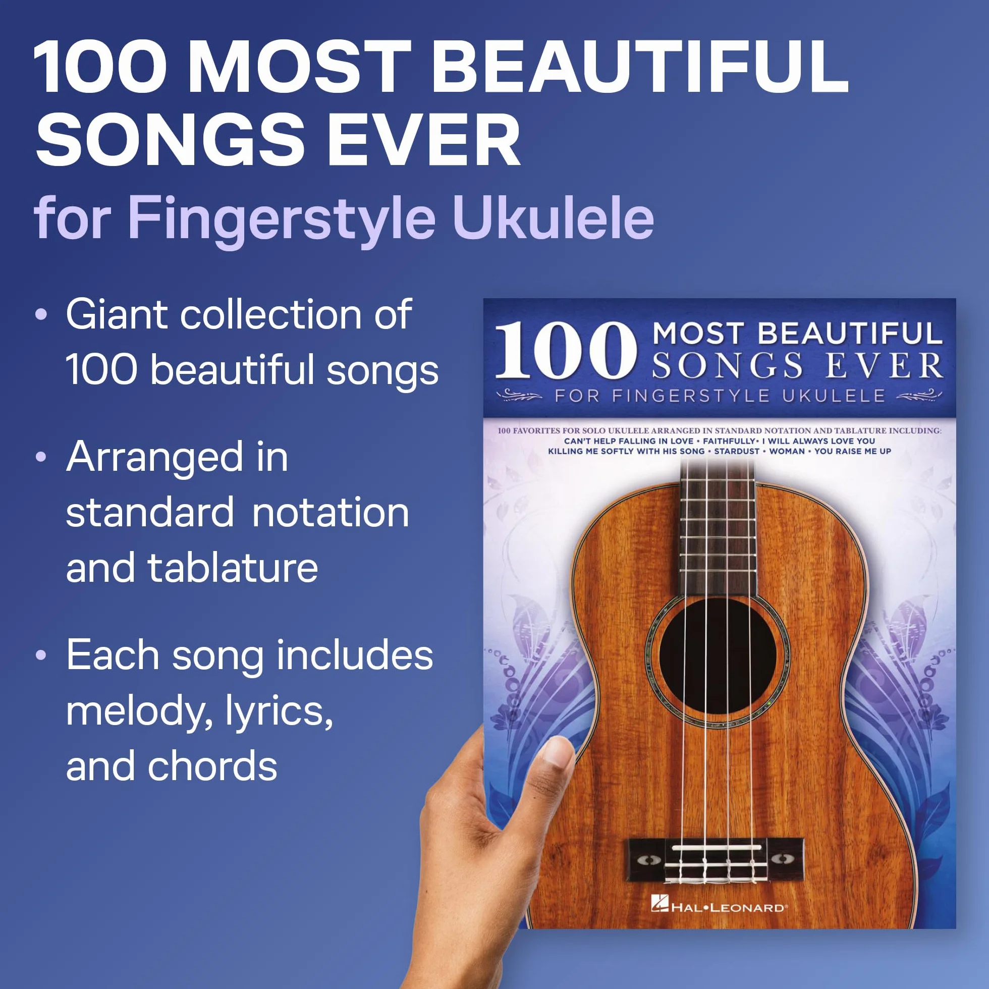 100 Most Beautiful Songs Ever for Fingerstyle Ukulele