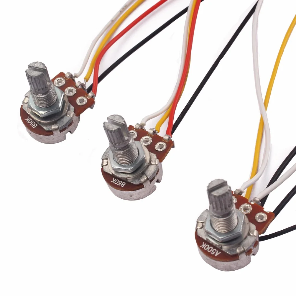 Alnicov Pickup per basso,circuito di preamplificazione EQ a 3 bande Cablaggio per basso elettrico per pickup bassi attivi