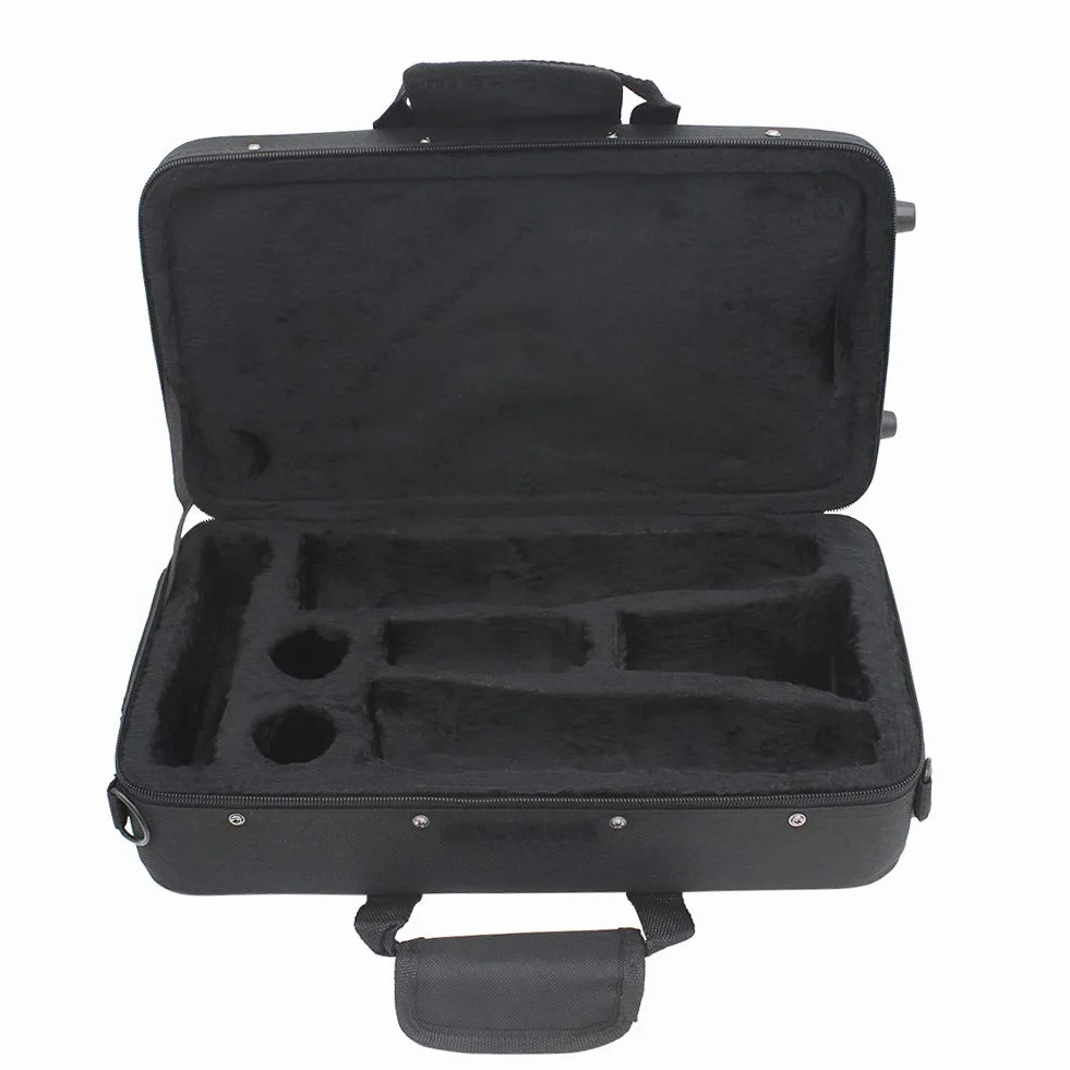 Custodie per Clarinetto per Clarinetto Piatto B Custodia Nera in Tessuto Oxford Lade Borsa Nera Imbottita in Tessuto Oxford Ispessito con Cinturino per Clarinetto
