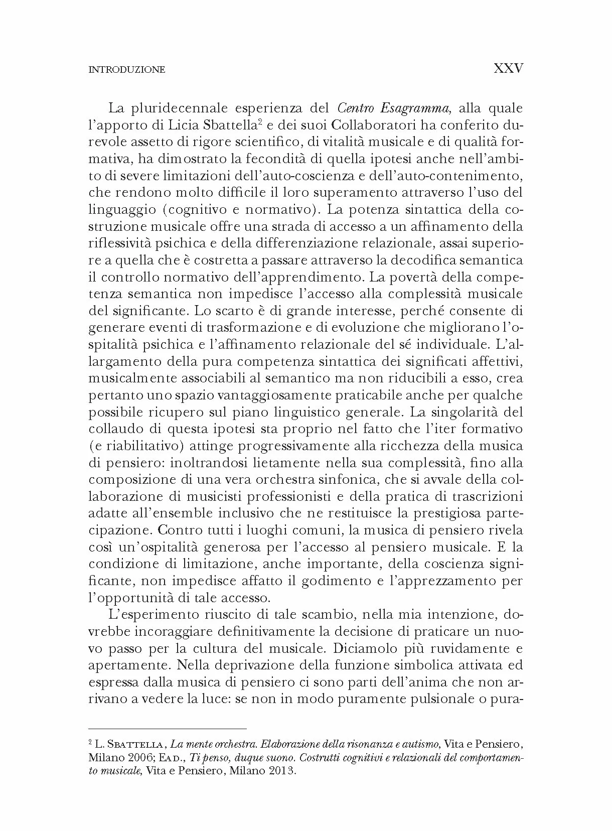 Canone musicale del sentire