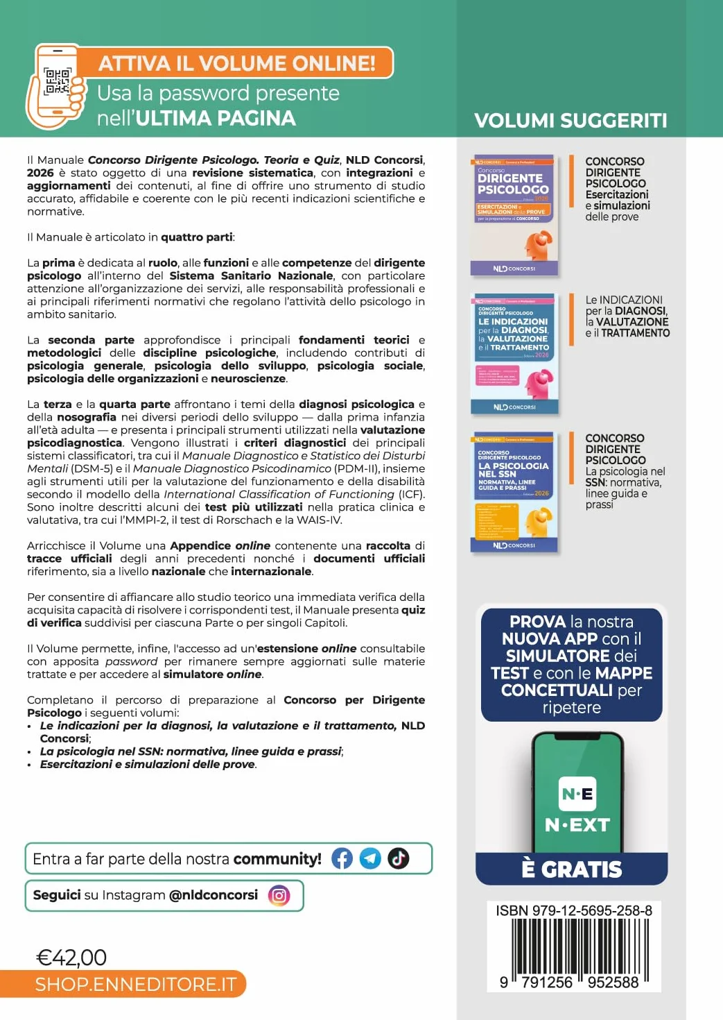 Concorso per dirigente psicologo 2026. Manuale di teoria, quiz, simulazioni e tracce ufficiali. Con software di simulazione