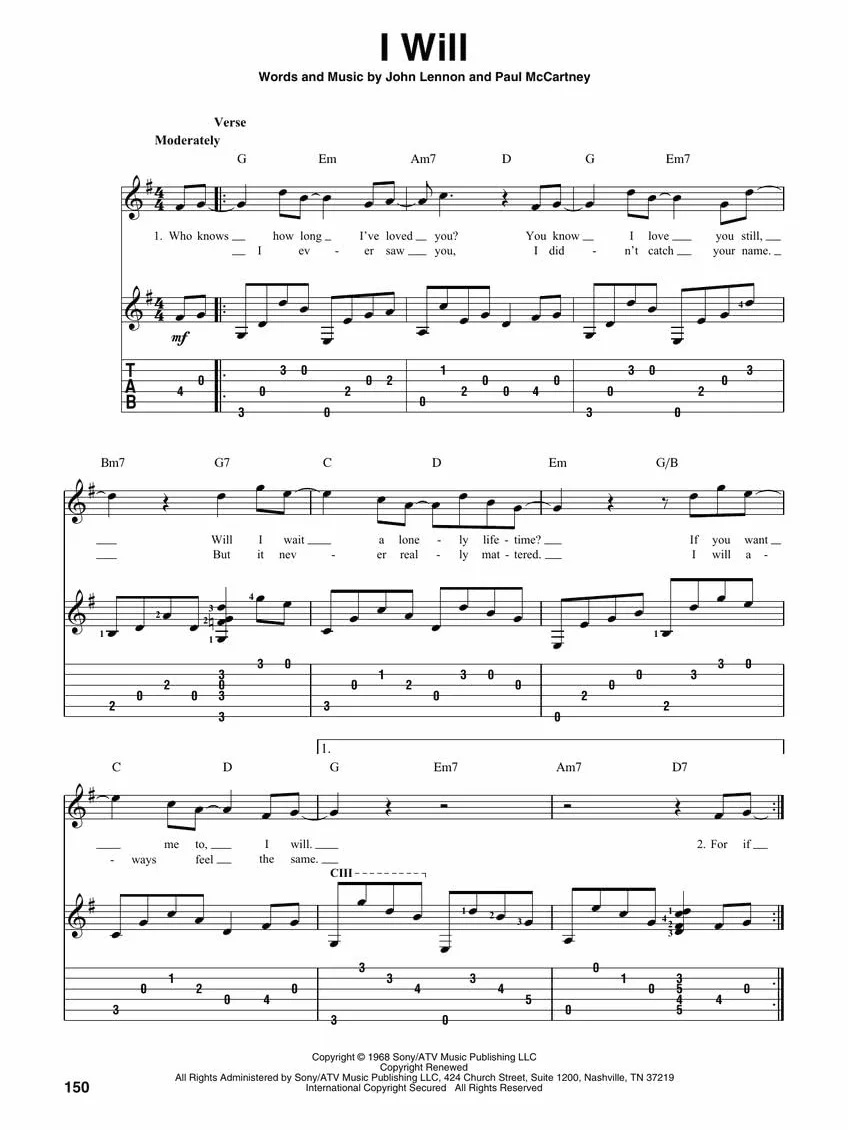 100 Most Popular Songs for Fingerpicking Guitar | Libro per chitarra fingerstyle con 100 arrangiamenti solisti in TAB e notazione standard per chitarristi principianti e intermedi