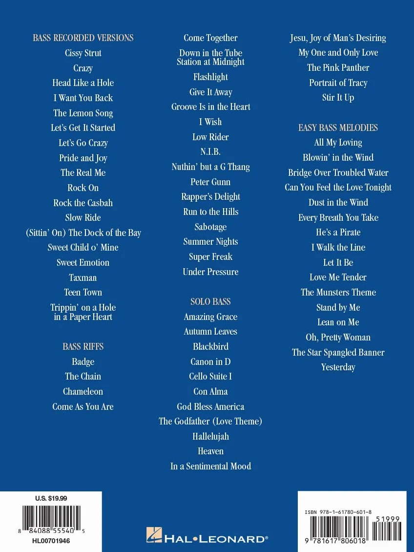 The Ultimate Bass Songbook [Lingua inglese]