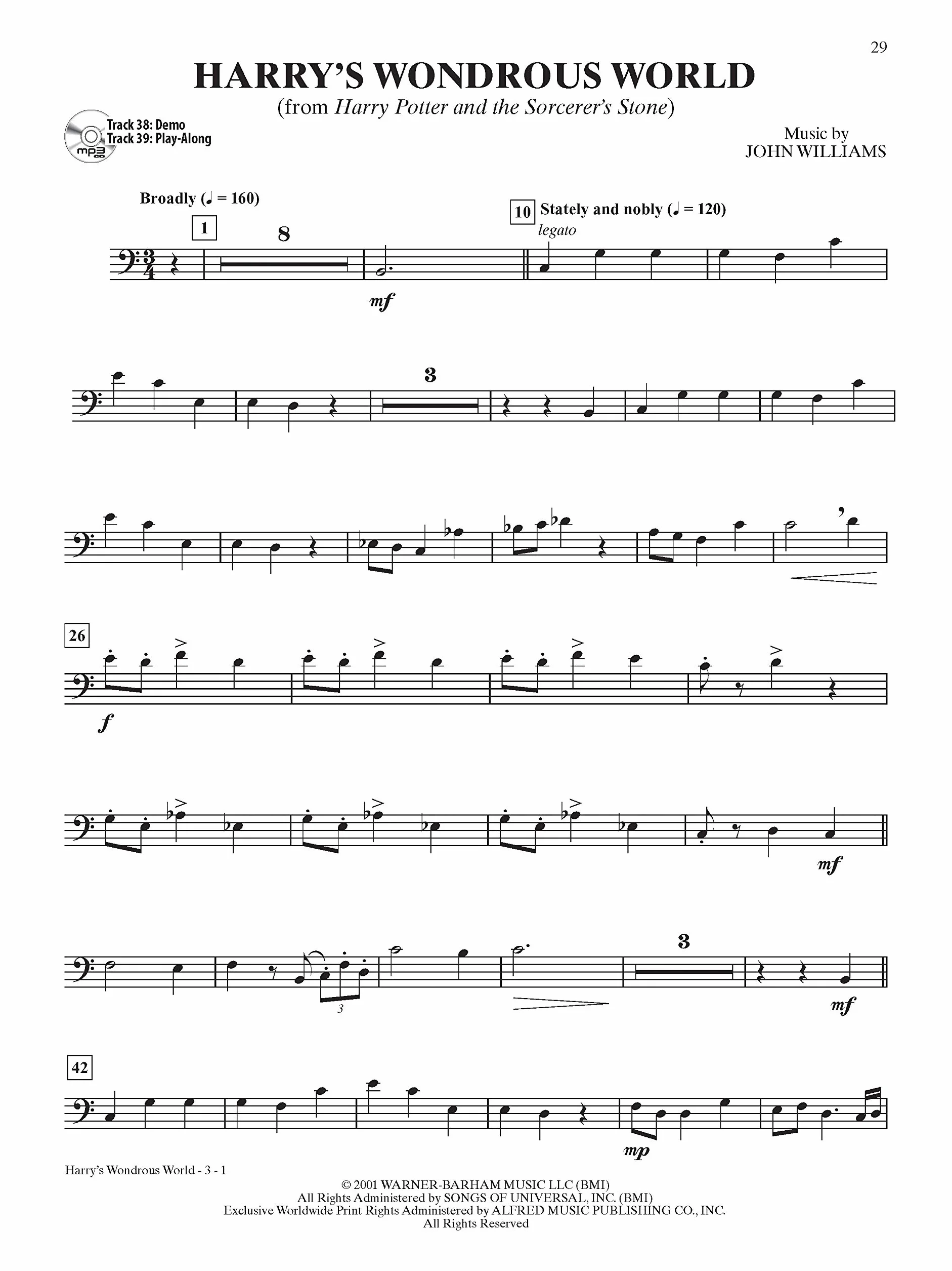 Ultimate Movie Instrumental Solos: Trombone, Level 2-3