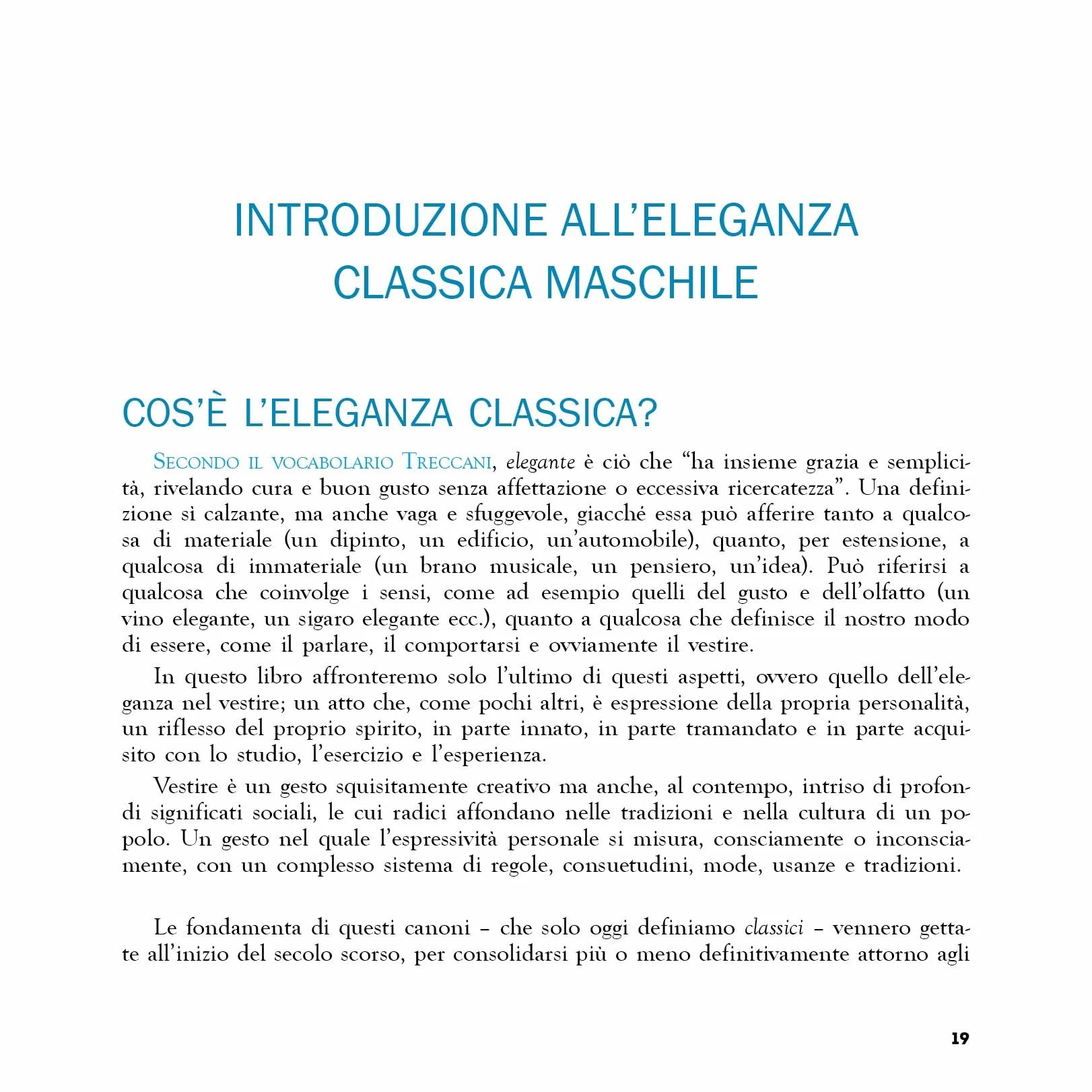 Manuale di eleganza classica maschile
