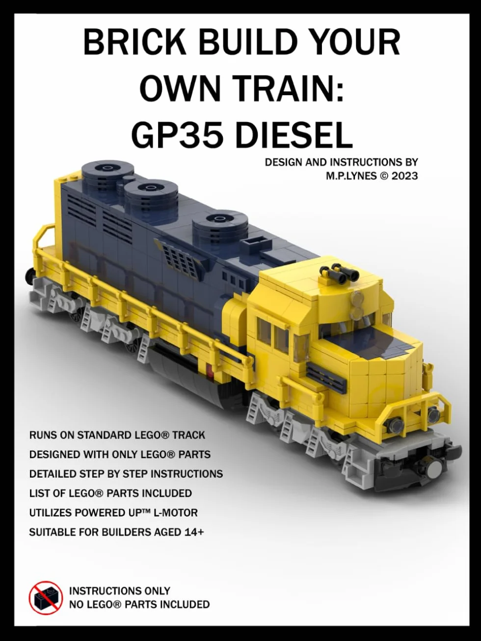 BRICK BUILD YOUR OWN TRAIN: GP35 DIESEL