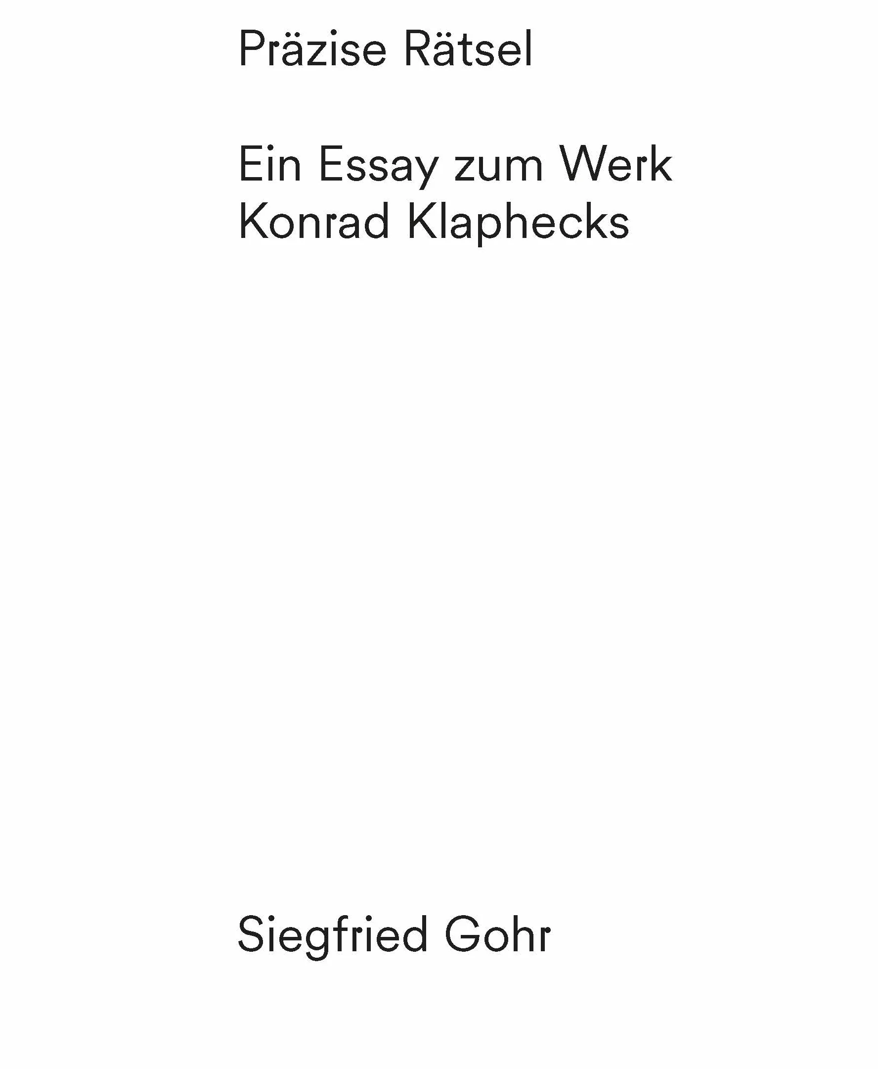 Objekte der Begierde: Konrad Klapheck und seine Welt der Dinge