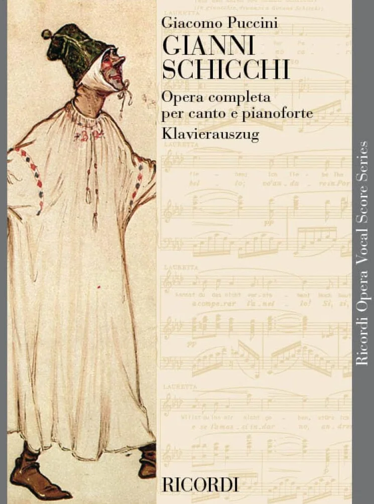 Gianni Schicchi - Opera completa per canto e pianoforte (Klavierauszug) di Giacomo Puccini Spartito per Voce e Pianoforte con Testo Cantato in Italiano e Tedesco per Studio e Performance