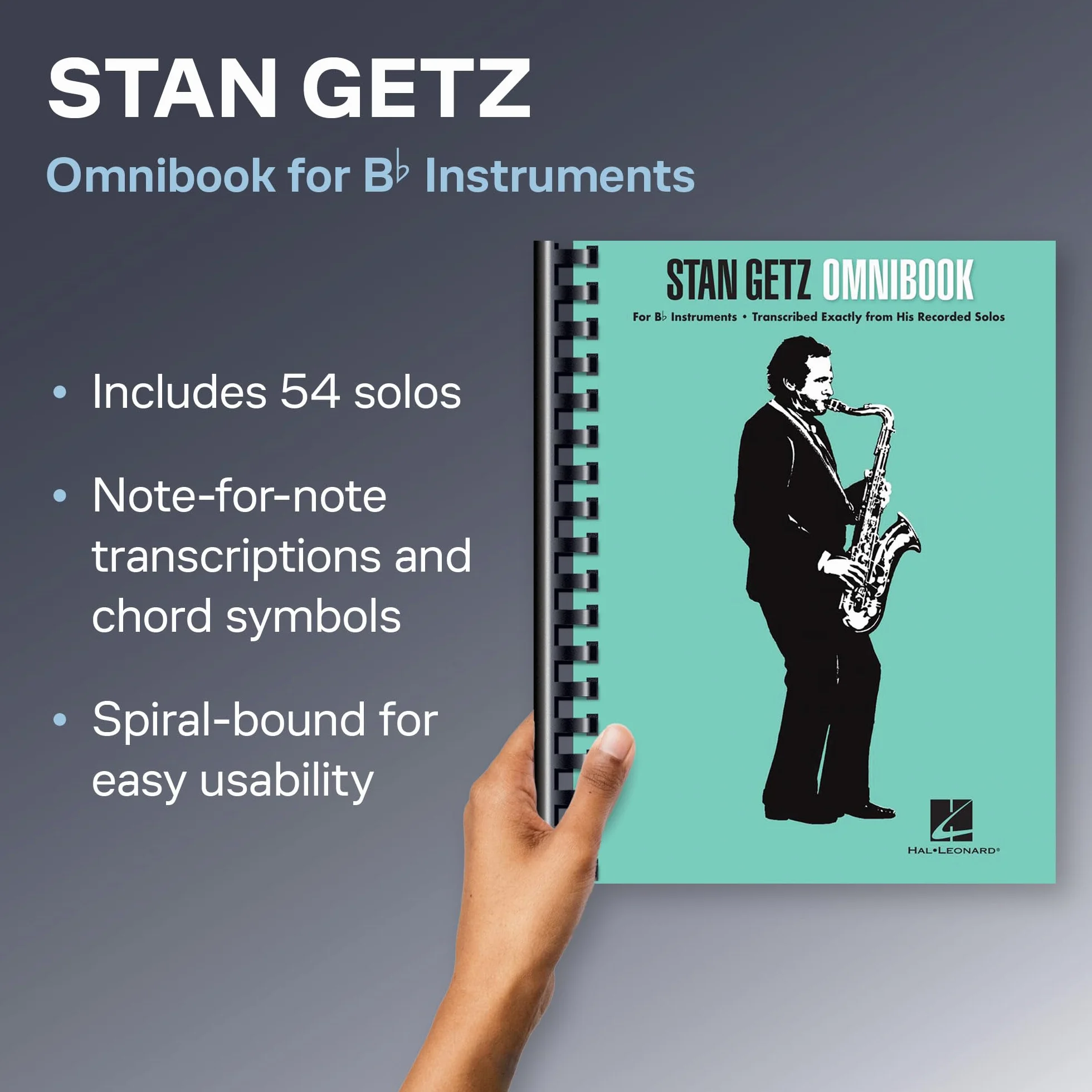 Stan Getz Omnibook: for B-Flat Instruments: Transcribed Exactly from His Recorded Solos