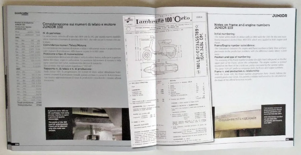 Lambretta junior 50, 100, 125. Storia Modelli e documenti-History, models and documents. Ediz. italiana e inglese