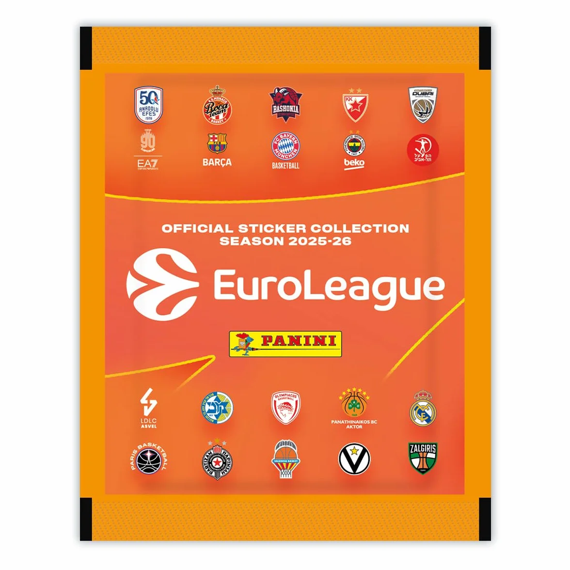 EuroLeague 2025-2026 Sticker Collection Panini - Box da 36 Bustine