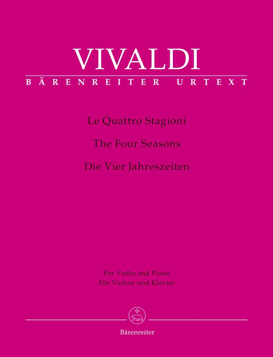 Le Quattro Stagioni. BÄRENREITER URTEXT. Klavierauszug, Stimme, Urtextausgabe