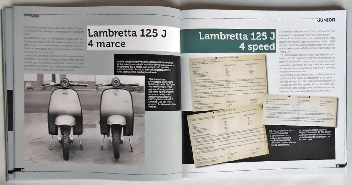 Lambretta junior 50, 100, 125. Storia Modelli e documenti-History, models and documents. Ediz. italiana e inglese