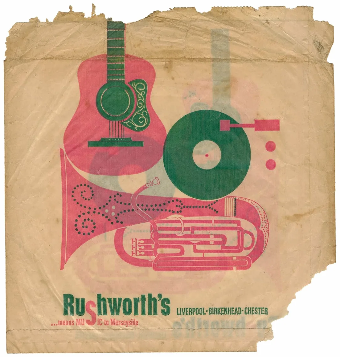 A-z of Record Shop Bags: British Record Shop Bags 1940s-1990s