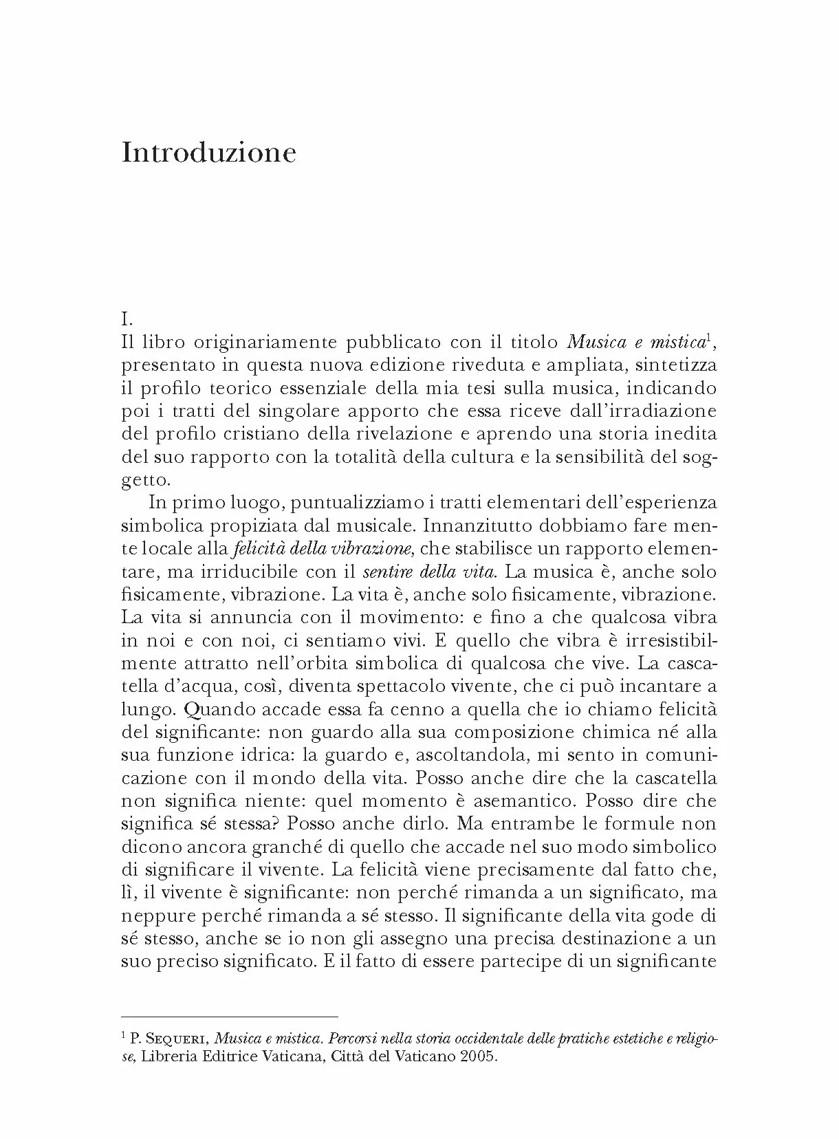 Canone musicale del sentire