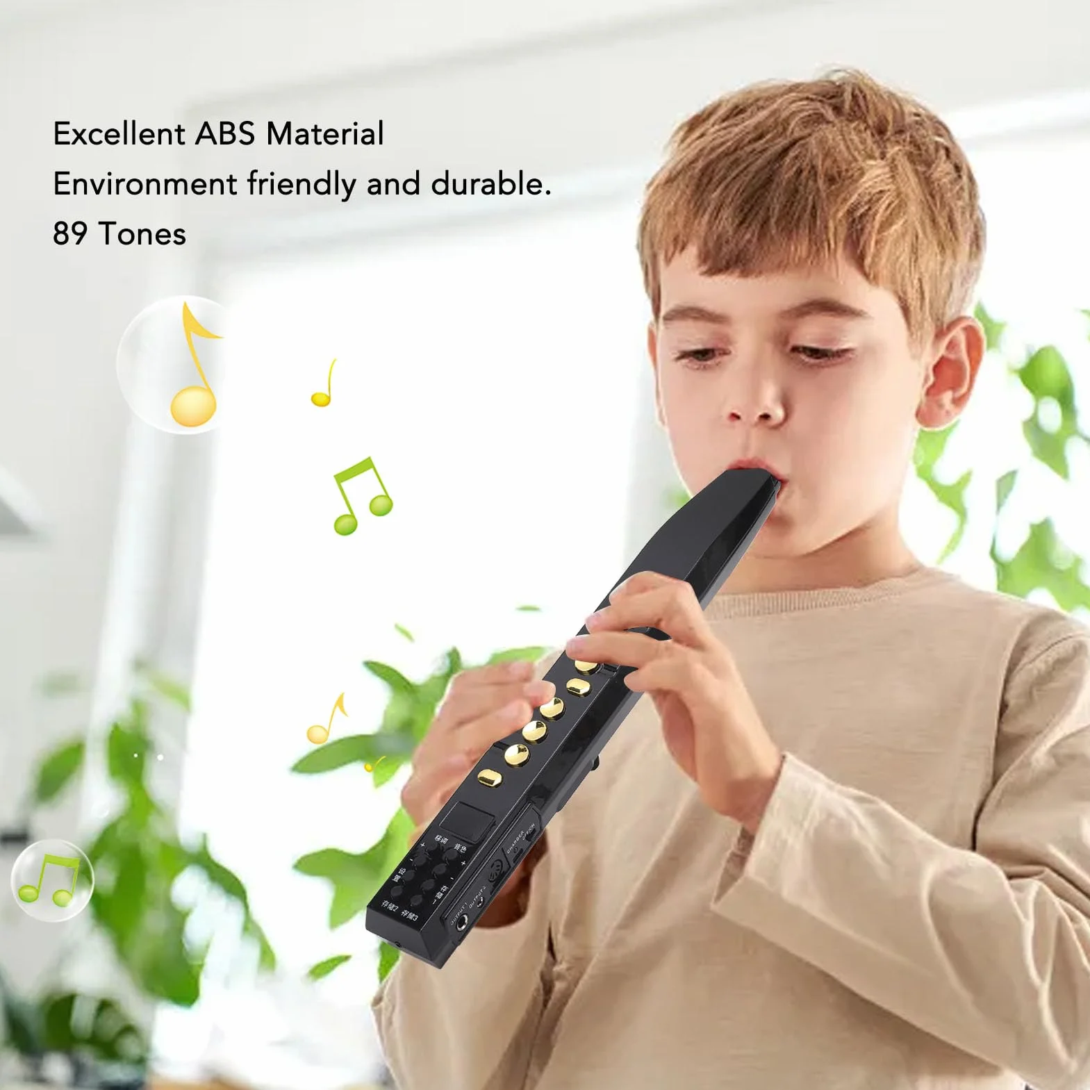 Strumento a Fiato Digitale I8, Set Mini Strumento a Fiato Elettronico, 89 Toni, 12 Tasti, Sassofono Elettronico, Cerbottana Elettrica Portatile