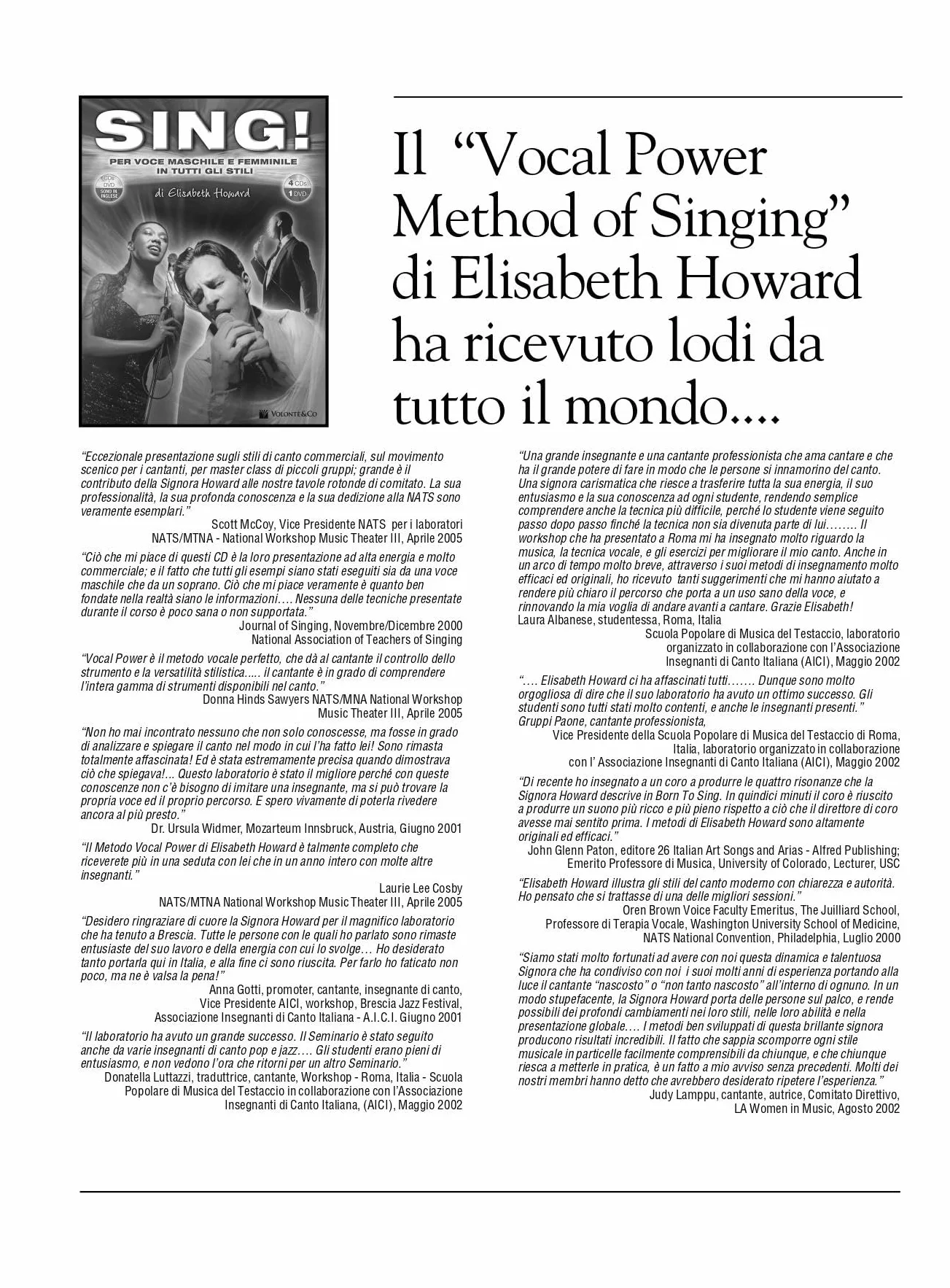 Sing! Per voce maschile e femminile in tutti gli stili. Con 4 CD