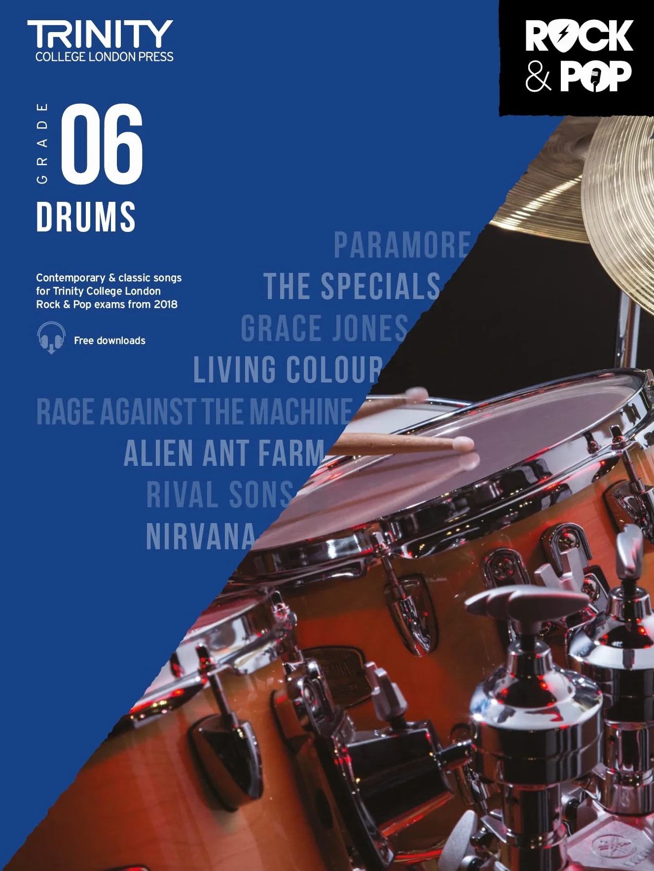 Trinity College London Rock & Pop 2018 Drums Grade 6