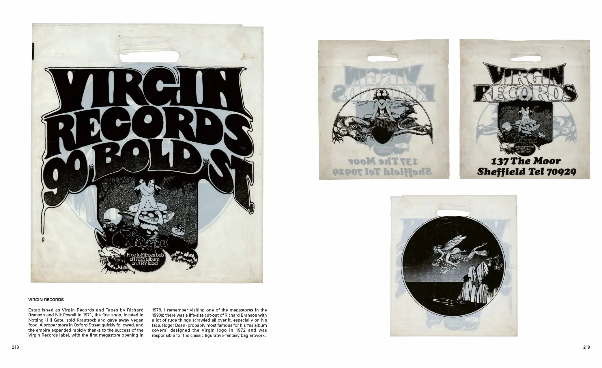 A-z of Record Shop Bags: British Record Shop Bags 1940s-1990s